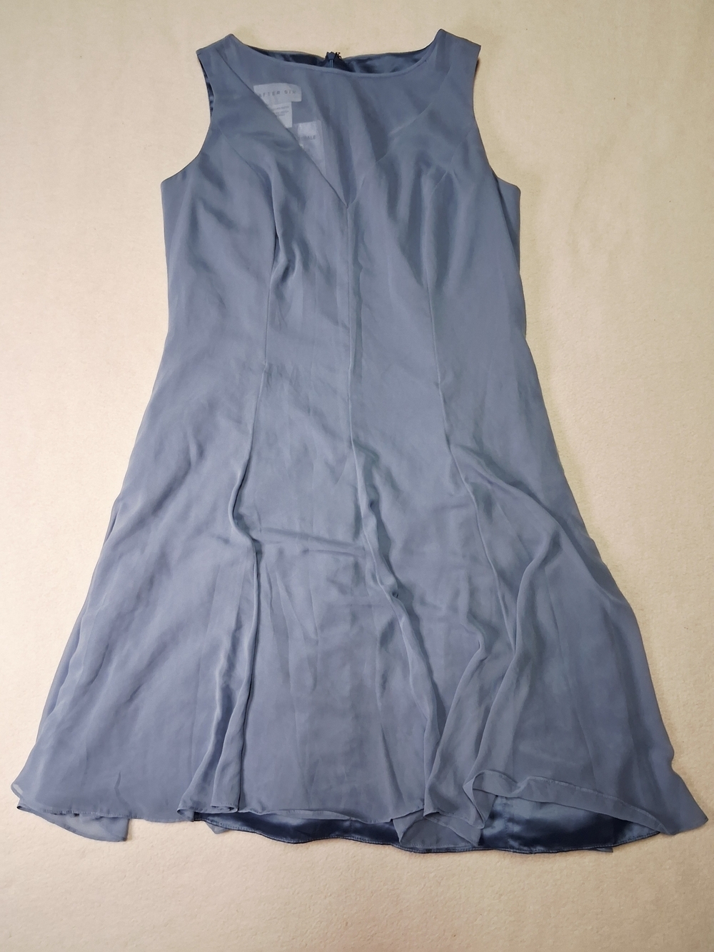 Sleeveless Blue Women's A-Line Dress Sample